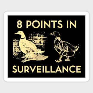 8 Points In Surveillance Sticker